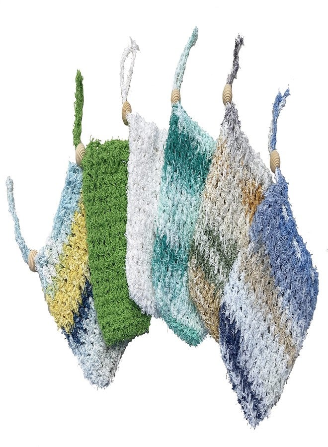Znet3D Soap Saver Bag - Hand Crochet Scrubby Cotton Saver Bag - Exfoliating Soap Pouch for Foaming and Drying The Soap Bars Shower Soap Bag - HandMade in the USA (Harmonious) - Image 4